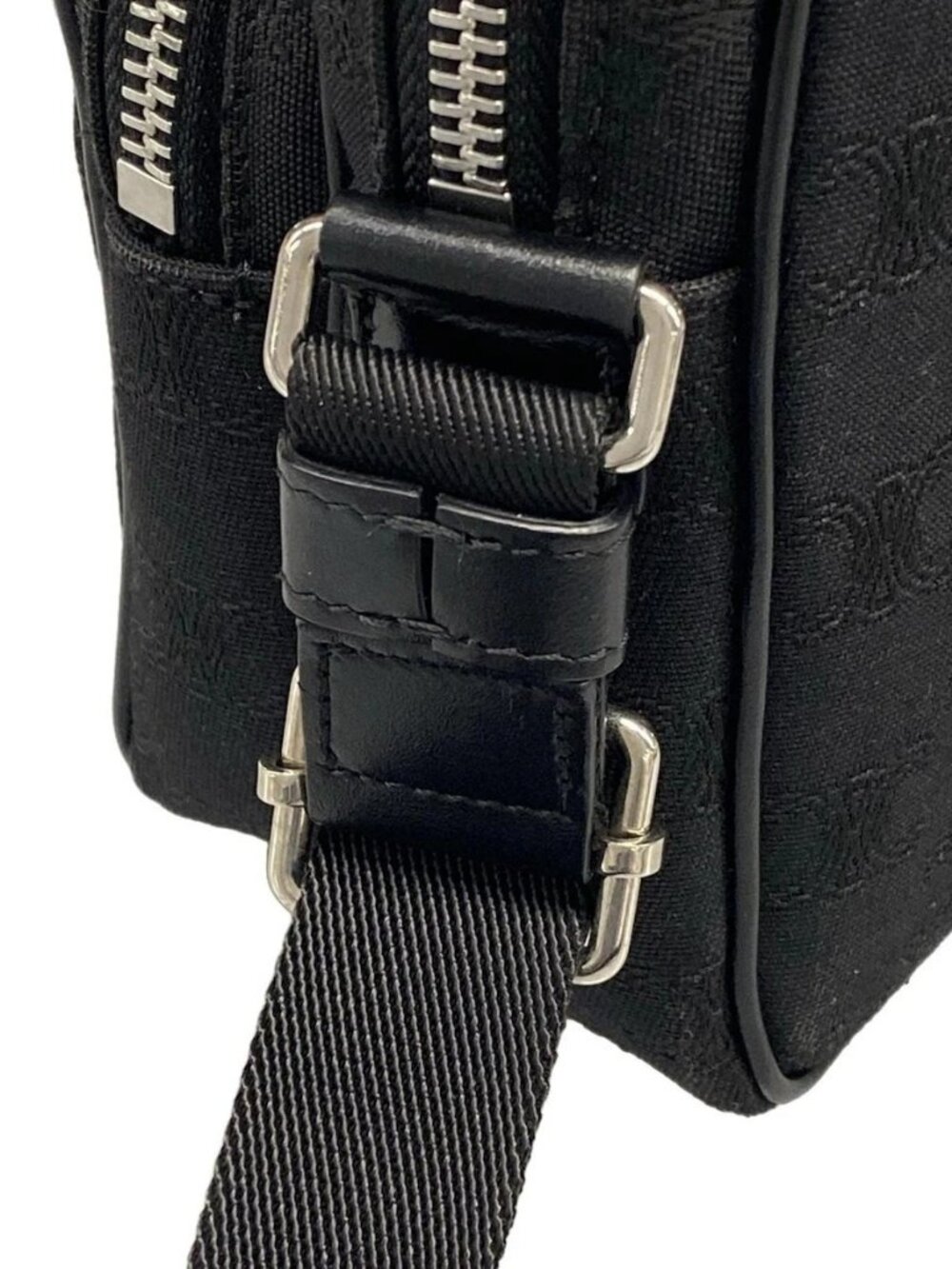 CELINE Mini Pocket Messenger Bag 192512CEC.38SI Black Triomphe Jacquard - Picture 8 of 15